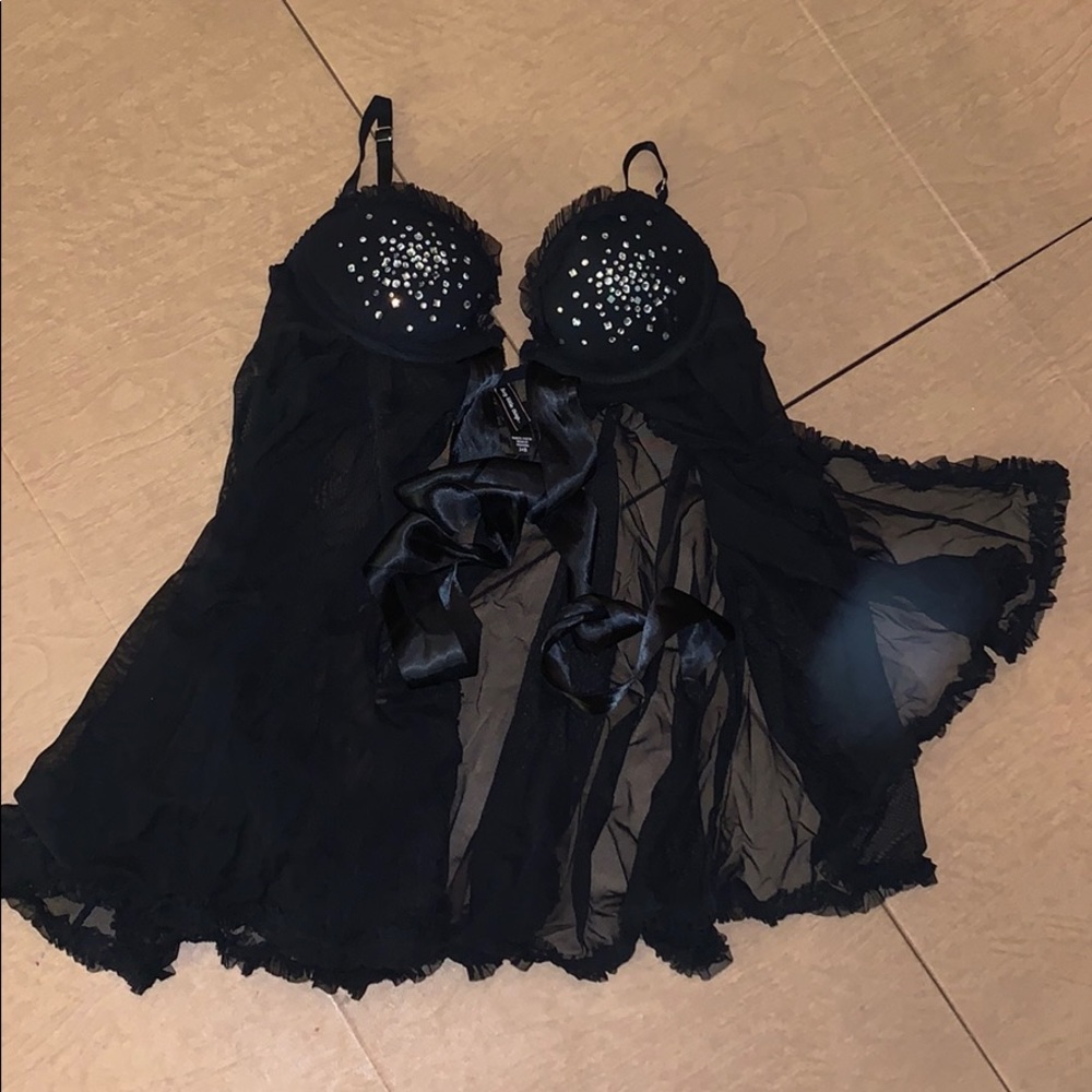 Black lingerie